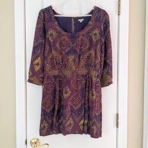 Urban Outfitters Ecote Patterned Mini Dress